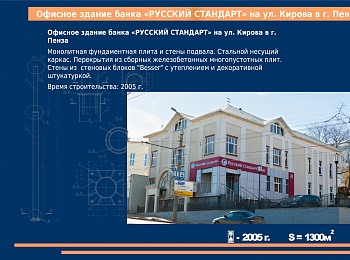 Офисное здание банка РУССКИЙ СТАНДАРТ на ул.КИРОВА в г.Пенза